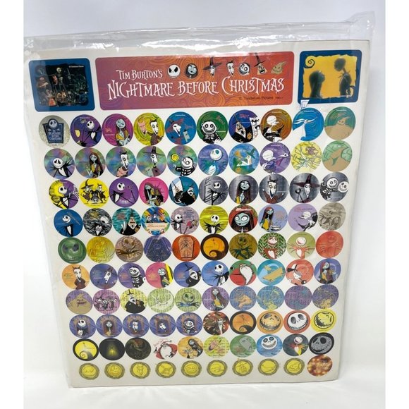 Retro Tim Burton's Disney Japan Nightmare Before Christmas Poster 100 Stickers - Picture 1 of 7